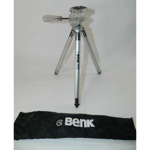 Camera Tripod Easy Adjustable Height To 44" Portable With Pouch Benk Digital